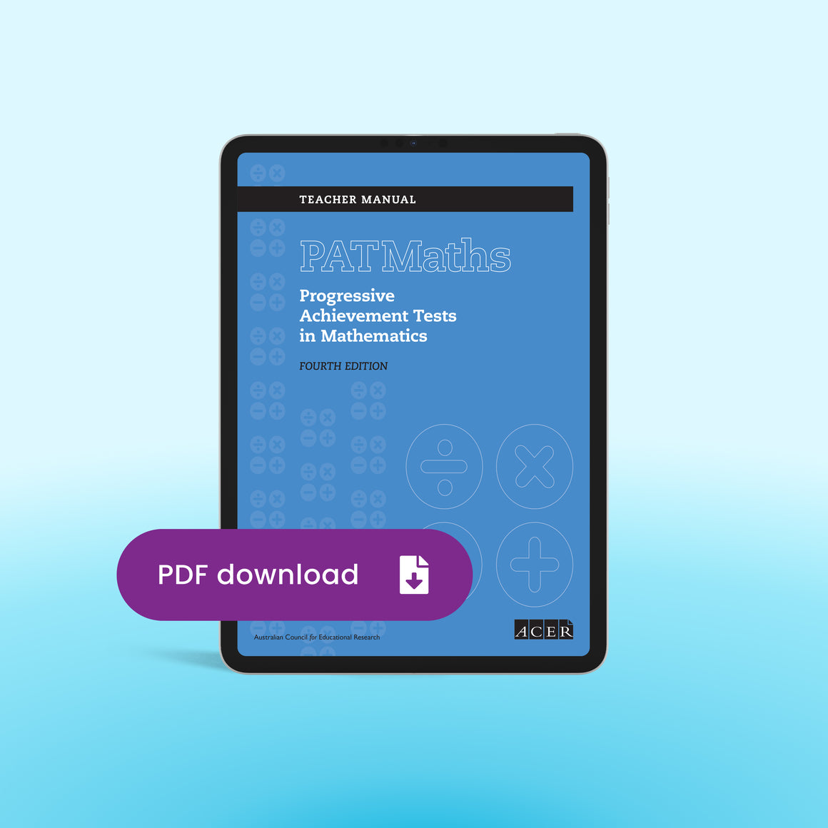 PAT Maths 4th Edition Teacher Manual (PDF) – Australian Council for ...