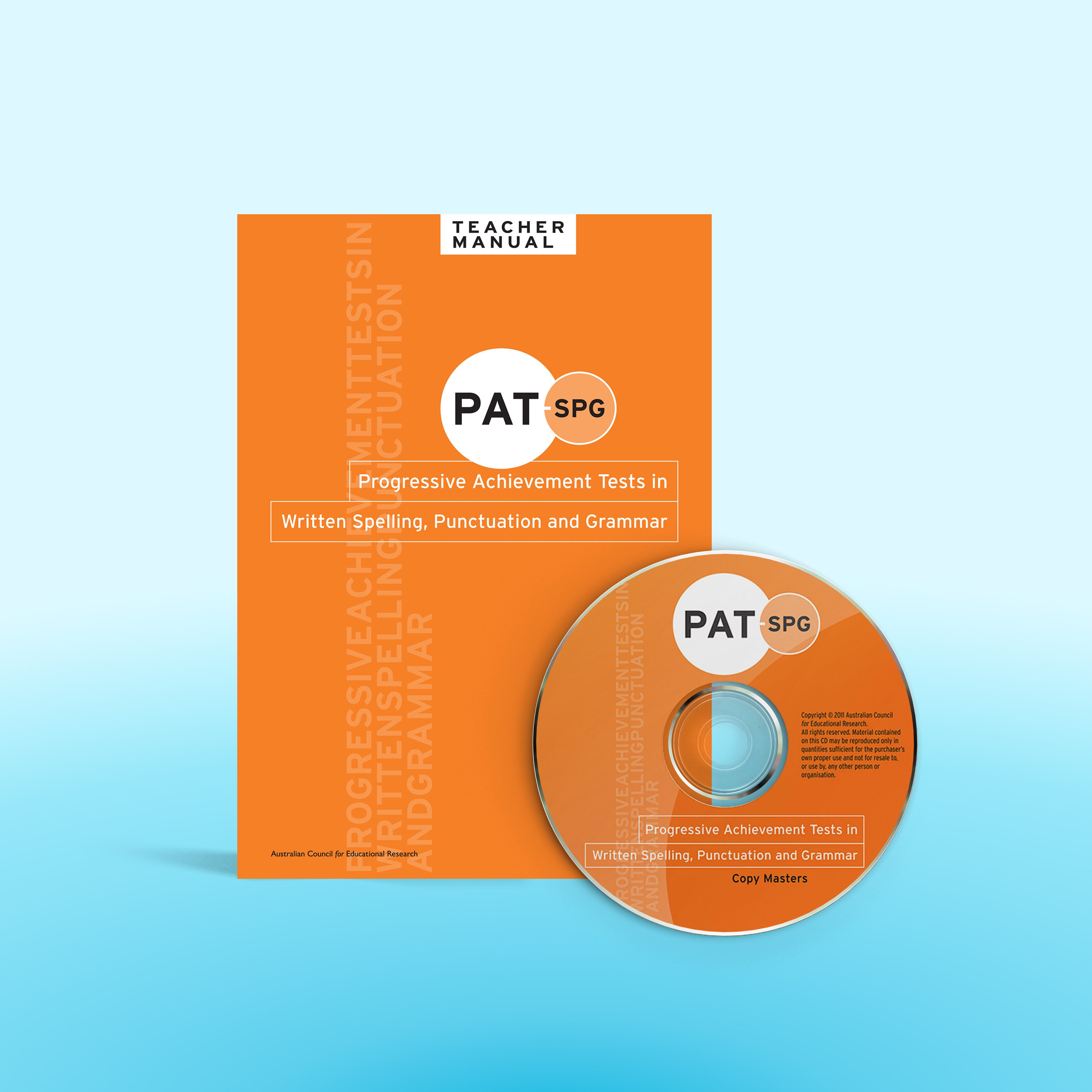 PAT SPG Manual and CD – Australian Council for Educational Research