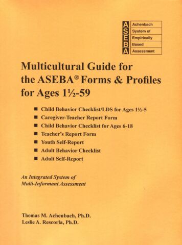 Multicultural Guide for the ASEBA Forms & Profiles for Ages 1.5-90+ (PDF)