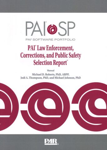 PAI Law Enforcement, Corrections and Public Safety Selection eManual
