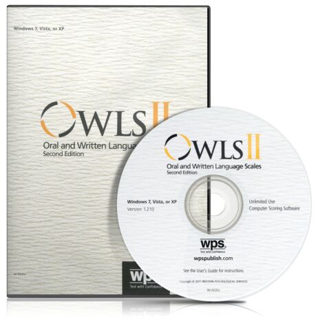 Oral and Written Language Scales 2nd ed. (OWLS-II) Unlimited Use Software CD Rom 