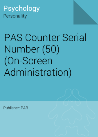 PAS Counter Serial Number (50) (On-Screen Administration)