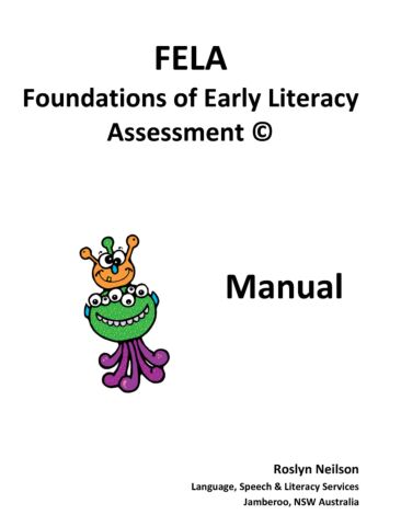 Foundations of Early Literacy Assessment (FELA) Download: Single Administrator