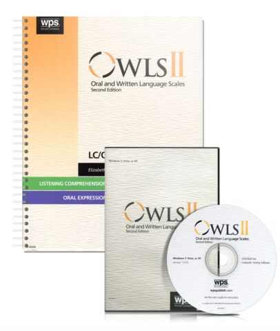 Oral and Written Language Scales 2nd ed. (OWLS-II) Listening Comprehension/Oral Expression Software Kit