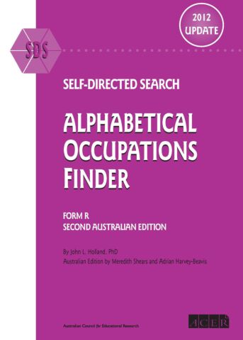 SDS Australian 2012 Update Alphabetical Occupations Finder 