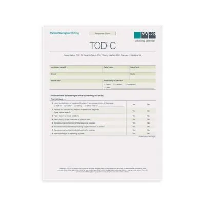 Online TOD-Comprehensive (TOD-C): Parent/Caregiver Rating Form (10 uses)