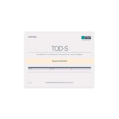 Online TOD-Screener (TOD-S): Response Booklet, Grade 6–Adult (10 uses)