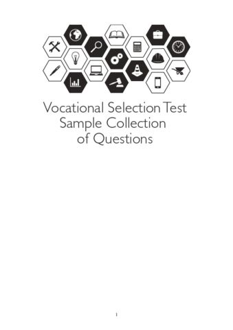 Vocational Selection (VST) Sample Collection of Questions PDF