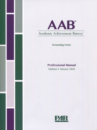 AAB Screening Form Professional Manual