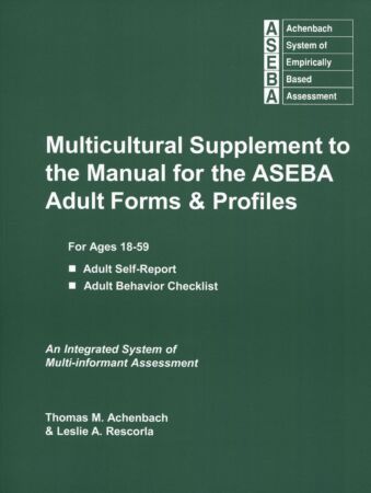 Multicultural Supplement for the ASEBA Adult Forms & Profiles