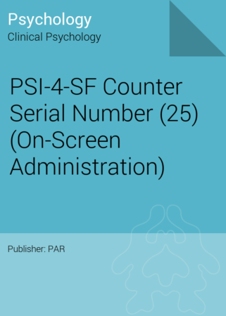 PSI-4-SF Counter Serial Number (25) (On-Screen Administration)