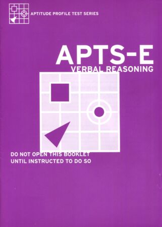 Aptitude Profile Test Series-Educational (APTS-E) Verbal Reasoning Test
