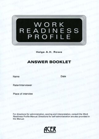 WRP Answer Booklets (pkg 10)