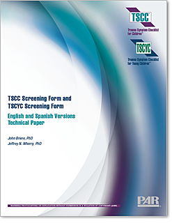 TSCC/TSCYC Screening Form (TSCC-SF/TSCYC-SF) Technical eManual